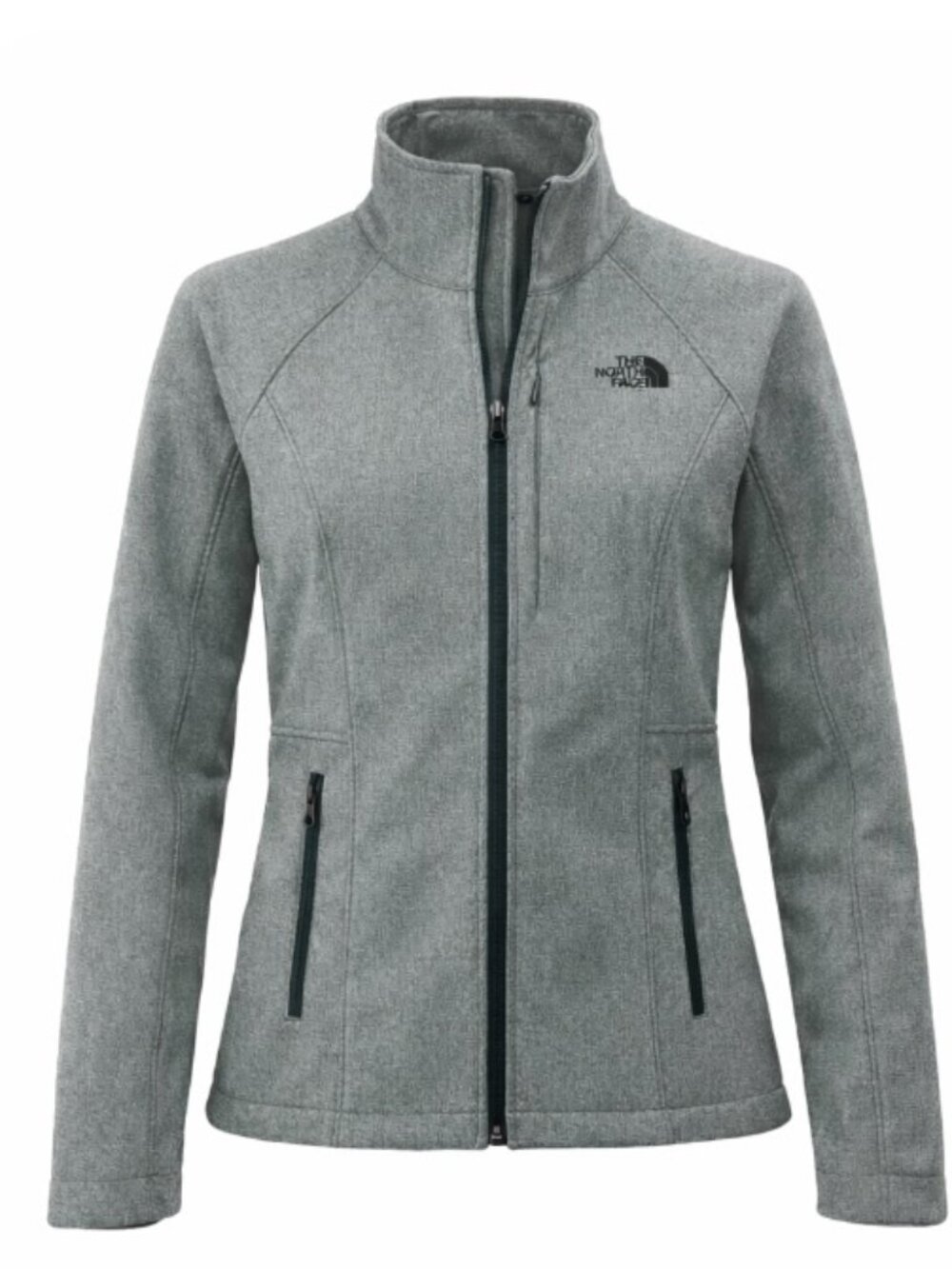 Gently Pre-Owned Women's - The North Face Gray/Green Full-Zip Jacket